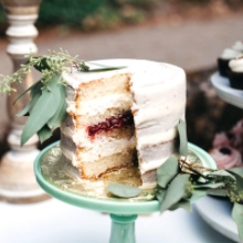 Picture of a Cake with a Slice Cut Out