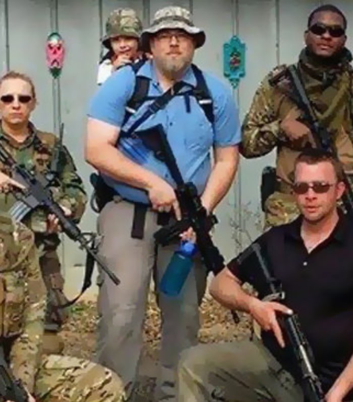 Image of a Group of Texas Minutemen Posing With Their Rifles