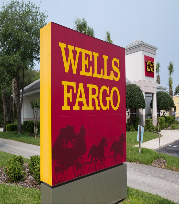 Image of a Wells Fargo Bank Sign